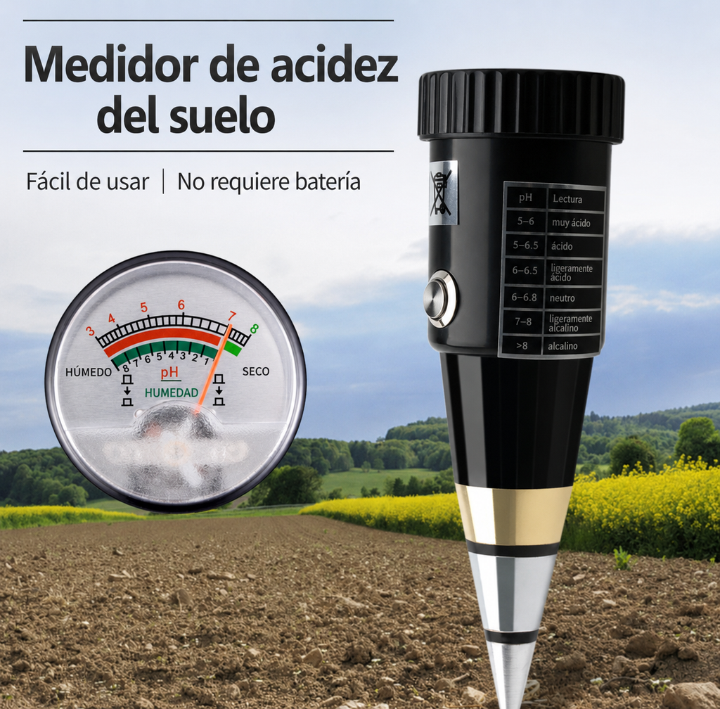 Testeur de sol numérique 3-en-1 de précision à température automatique, personnalisable